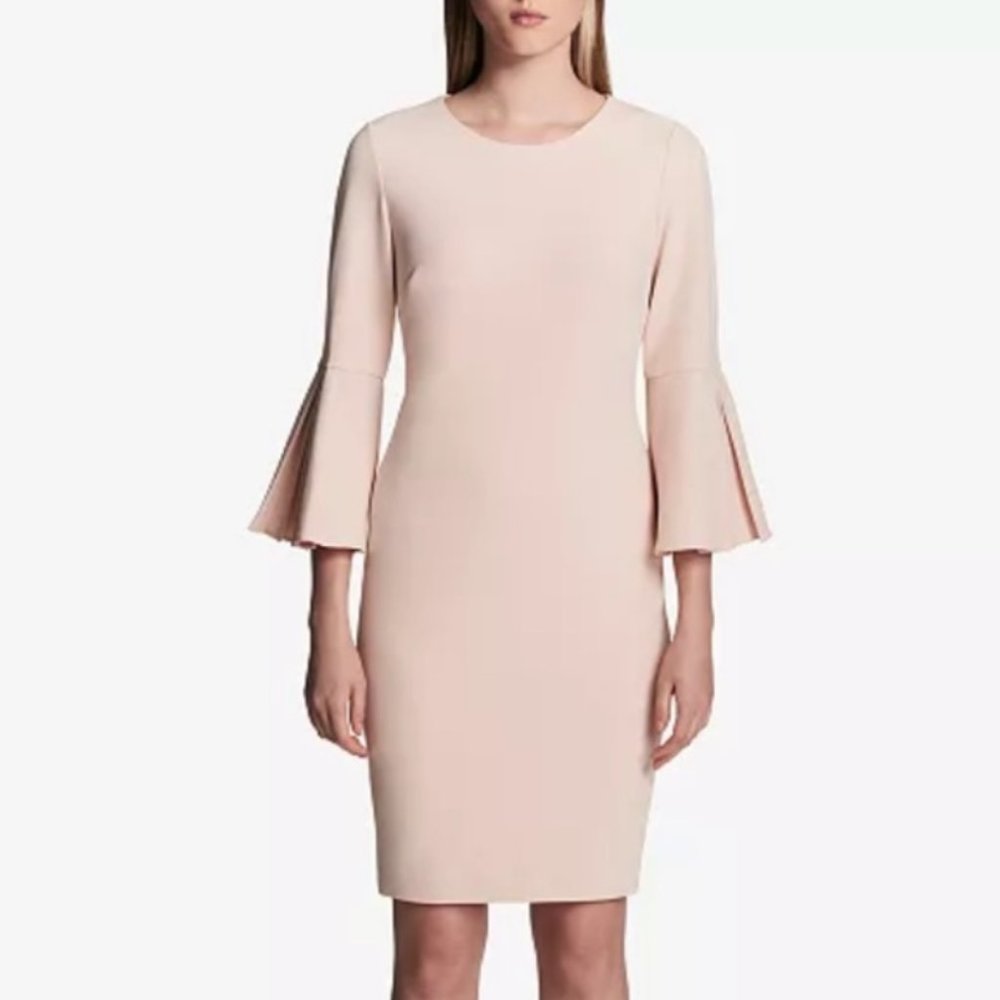 Calvin Klein Blush Sheath Dress- Size 6